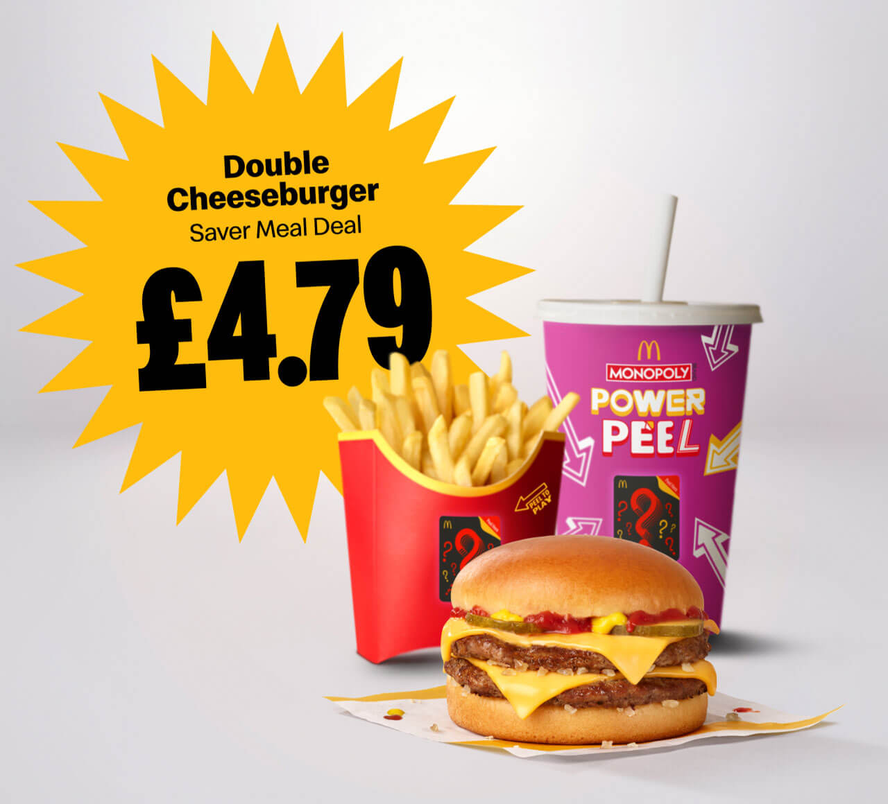 Double Cheeseburger Saver Meal Deal £4.79
