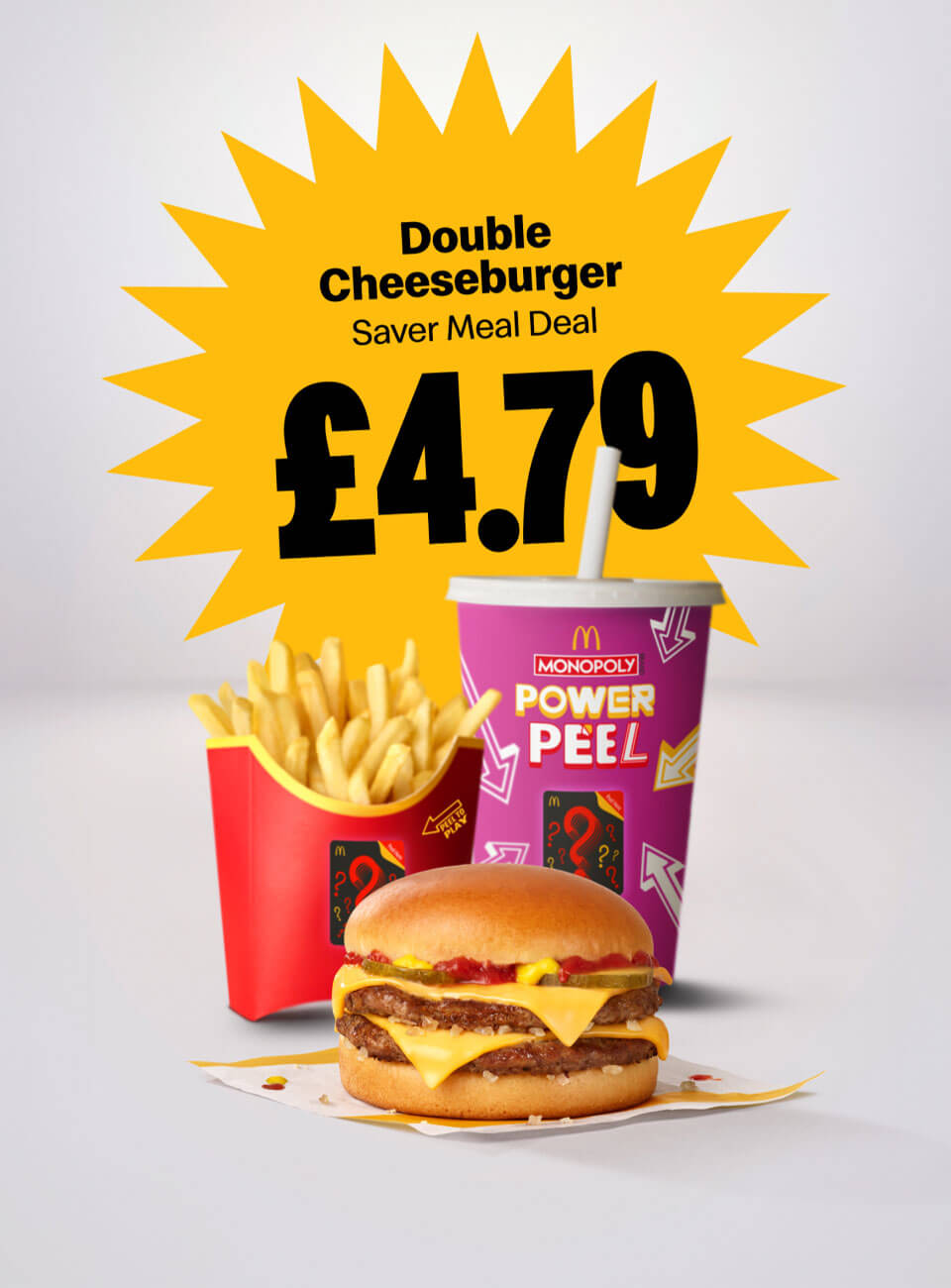 Double Cheeseburger Saver Meal Deal £4.79