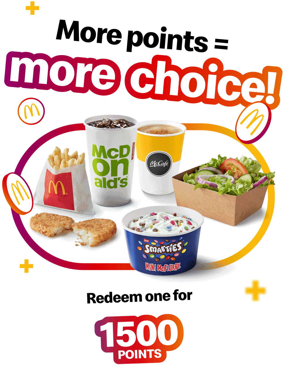 More points = more choice! Redeem Rewards for 1500, 2500, 4000 and 5500 points