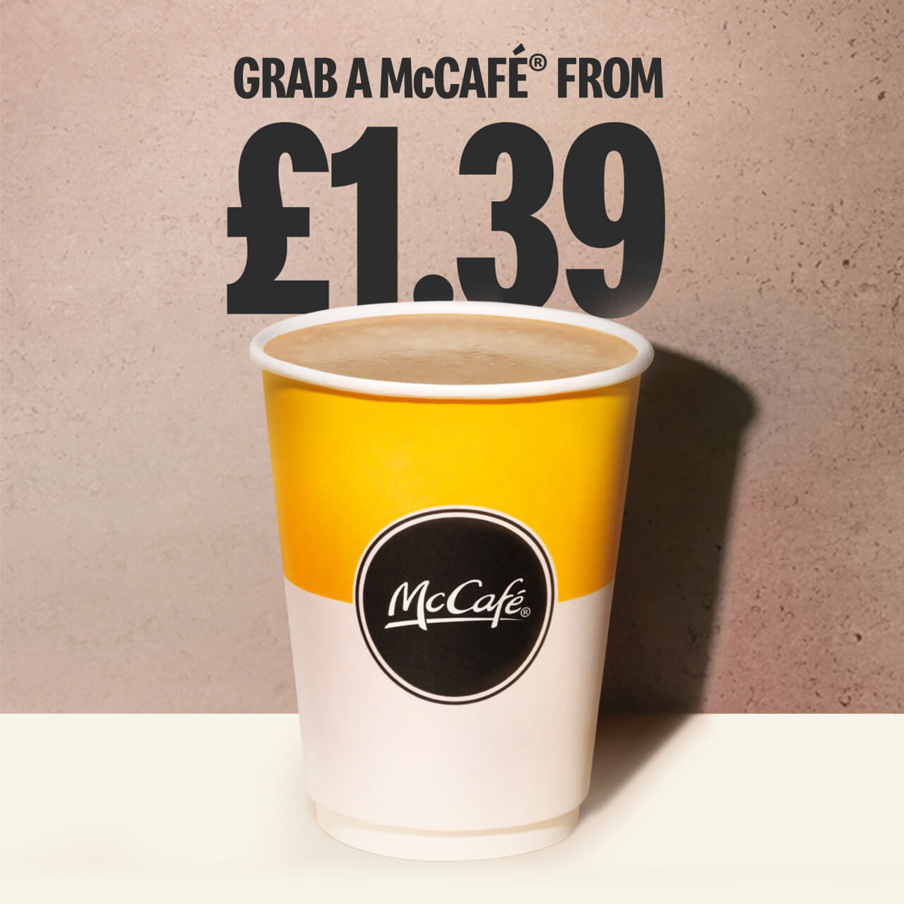 Grab a McCafé from £1.39