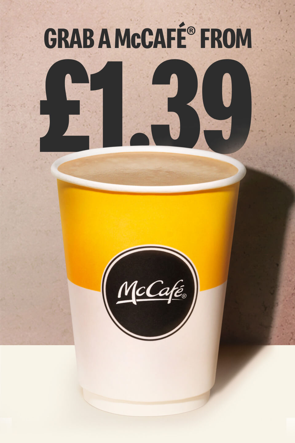 Grab a McCafé from £1.39