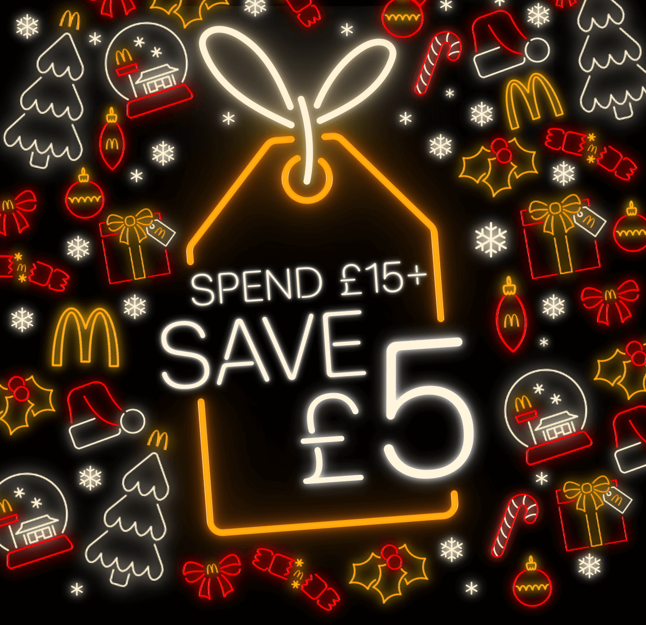 Spend £15+ save £5